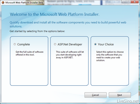 微软 Web Platform Installer Beta 推出