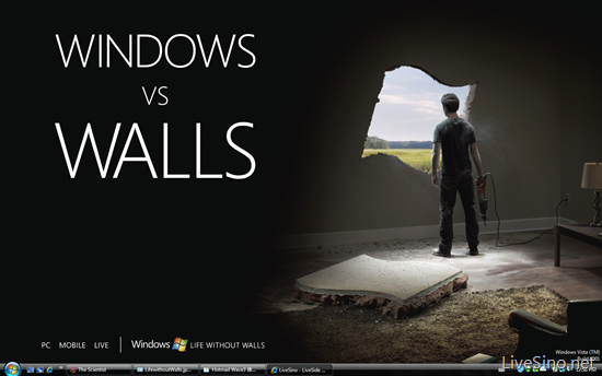 Windows Life Without Walls 广告壁纸