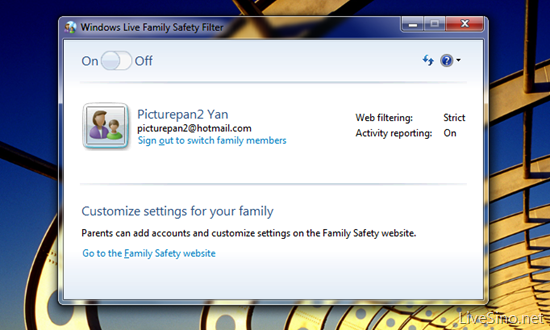 Windows Live Family Safety 客户端（即 Family Safety 软件）包括 Family Safety 过滤器