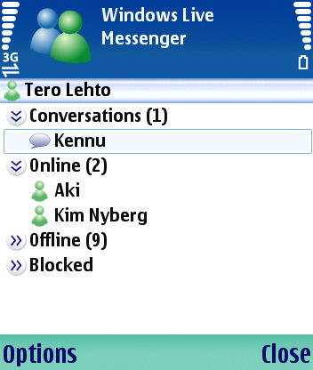 Windows Live Messenger for Symbian 版本更新至 2.100.1002