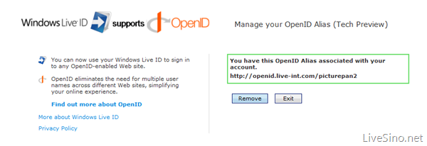 Windows Live ID 支持 OpenID 的最新进展