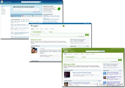 从 Windows Live 至 Live Search 再到 MSN: QnA 服务更新至新品牌旗下