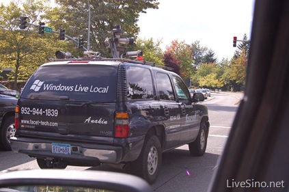 Windows Live Local 拍摄专用车
