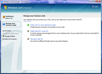 Windows Live OneCare 2.0 Beta 详细报告