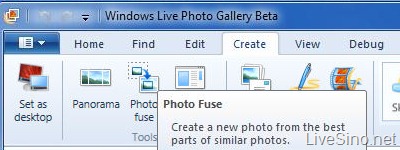 Windows Live Photo Gallery Wave 4 新特性：Photo Fuse 图像融合