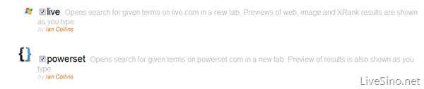 Powerset 推出 Live Search 和 Powerset 的 Ubiquity 命令