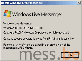 Windows Live Messenger 8.5 正式版泄漏？