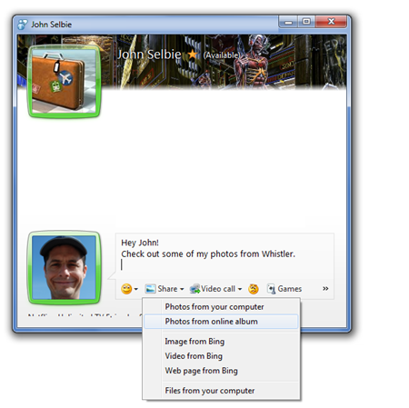 Windows Live Messenger Wave 4: 照片与视频特性全览