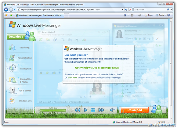 Windows Live Messenger 新介绍站点