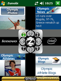 Windows Mobile 上的 Olympic Zoom Space