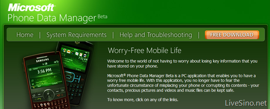Microsoft Phone Data Manager Beta 体验，附下载