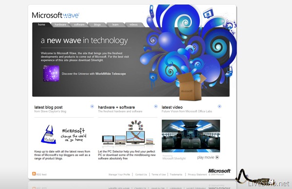 微软推出其新酷技术展示站点 Microsoft Wave