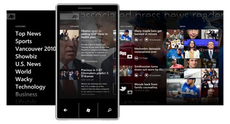 Mix10: Windows Phone 7 系列应用和游戏开发内容汇总 AP Mobile 新闻阅读器应用