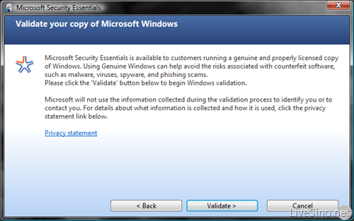 Morro 正式名为 Microsoft Security Essentials？附最新截图