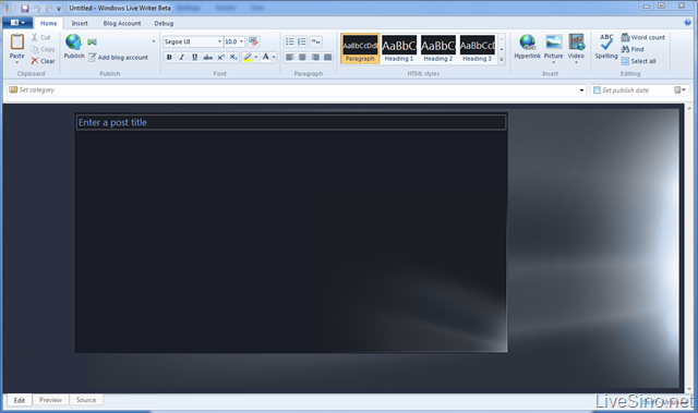 Windows Live Writer Wave 4 新特性：自动恢复、新表情、Live Clipboard 等