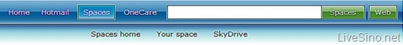 新版 Windows Live Spaces 首页