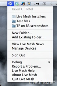 Mac 版 Live Mesh 客户端 Pre-Beta 体验