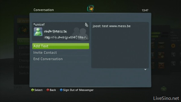 新版 Xbox Experience 中的 Messenger 介绍