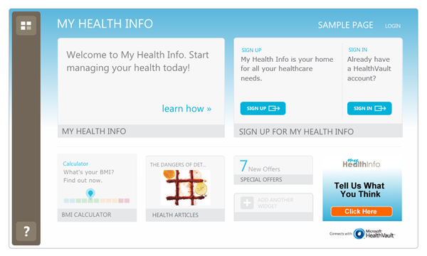 MSN 发布基于 HealthVault 的个人健康信息管理服务