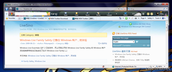 MSN Toolbar 界面