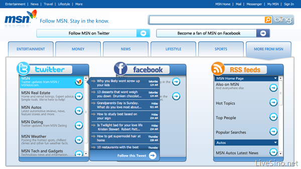 MSN 官方 Twitter 帐号及 Facebook 页面汇总