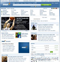MSN.com 2007 年 3 月