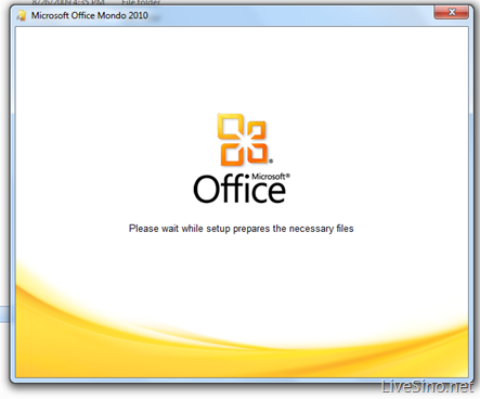 Microsoft Office 2010 的安装界面也显示了“疑似” Office 2010 新标志