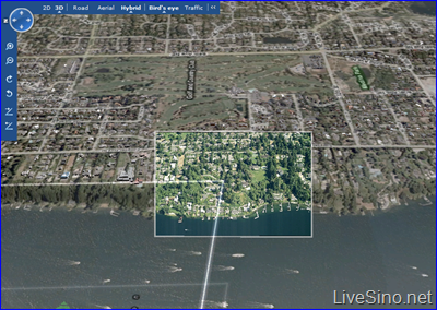 体验支持 Virtual Earth 3D 的 Live Maps :)