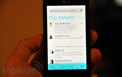 官方 Twitter for Windows Phone 7 应用发布，附图