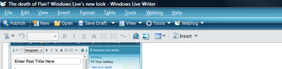 Flair 界面将消失? Windows Live 新外观