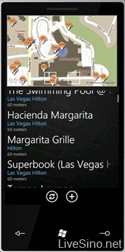 Windows Phone 7 系列的 Foursquare 应用预览