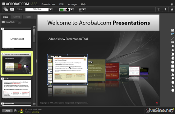 Adobe 在线演示文档应用 Acrobat.com Presentations