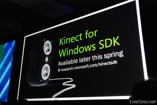 MIX 11: 宣布 Kinect for Windows SDK，春末推出