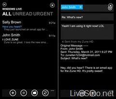 Zune HD 新邮件应用和游戏，以及 Zune Marketplace 新市场