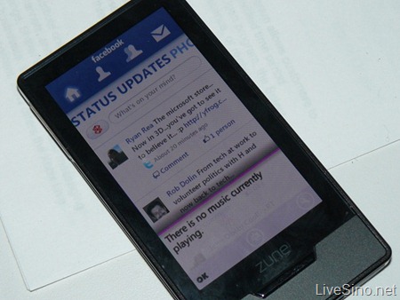 Zune HD 版 Facebook 应用重新上线
