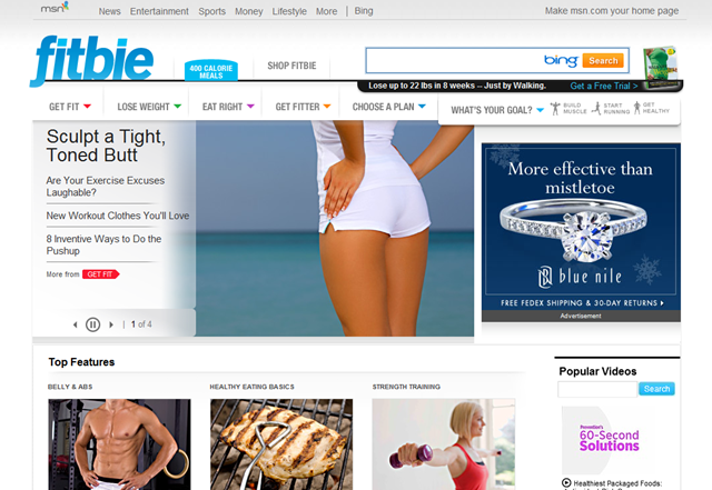 MSN 与 Rodale 合作推出 Fitbie 站点