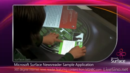 Microsoft Surface 的 News Reader 应用演示视频