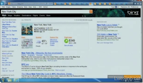 微软再次展示 HTML5 版 Bing，将在 MIX 11 发布？