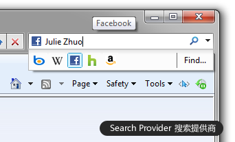 Facebook Search Provider 搜索提供商