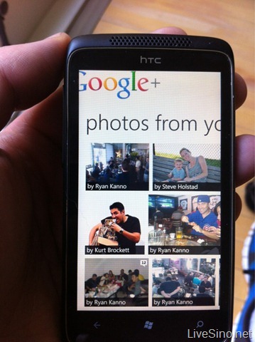 首张 Google+ for Windows Phone 应用截图出现？