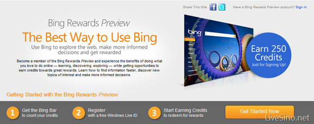 Bing Rewards 现正式整合于 Web 版 Bing