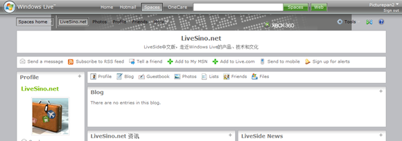 LiveSino.net 增加 Space 空间，并添加 M 群