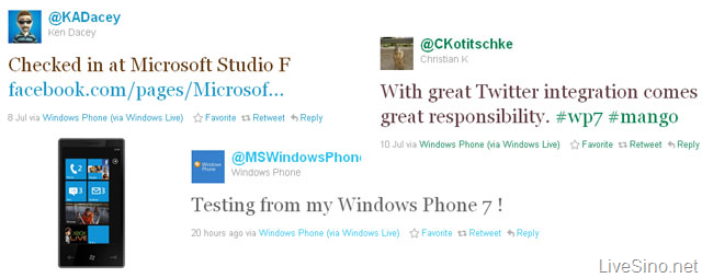 微软正进一步测试 Windows Phone 芒果 Twitter 整合功能