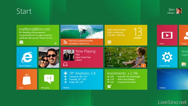 BUILD:  Windows 8 与 Windows Live（应用、云存储与漫游、开发平台）