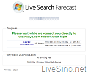 新 Live Search 服务: Farecast – 搜索、订阅航班服务