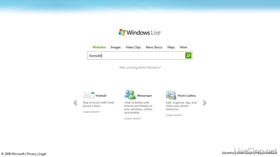 Live Search 将变回 “Windows Live Search”?
