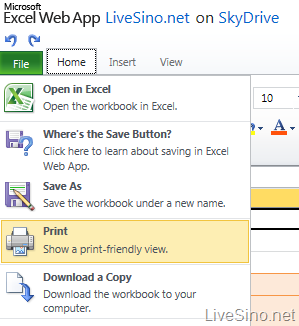 Office Web Apps 更新：OneNote 手写笔迹显示、Excel 打印、右键菜单等