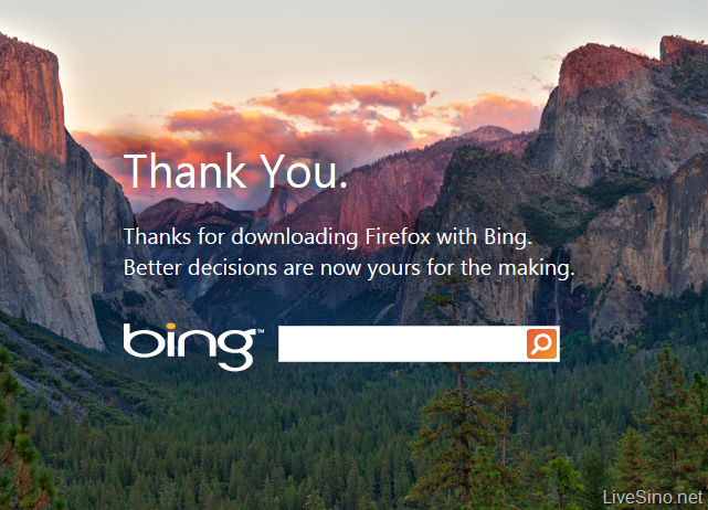 Firefox with Bing 发布