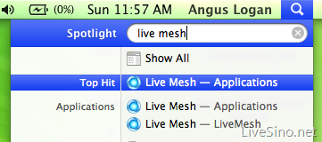 Live Mesh for Mac 体验，及截图