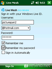 Live Mesh for Windows Mobile 体验